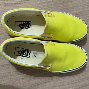 Neon Yellow Womens Vans